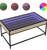 VidaXL Salontafel met Infinity LED 90x50x41 cm sonoma eikenkleurig