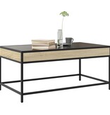 VidaXL Salontafel met Infinity LED 90x50x41 cm sonoma eikenkleurig