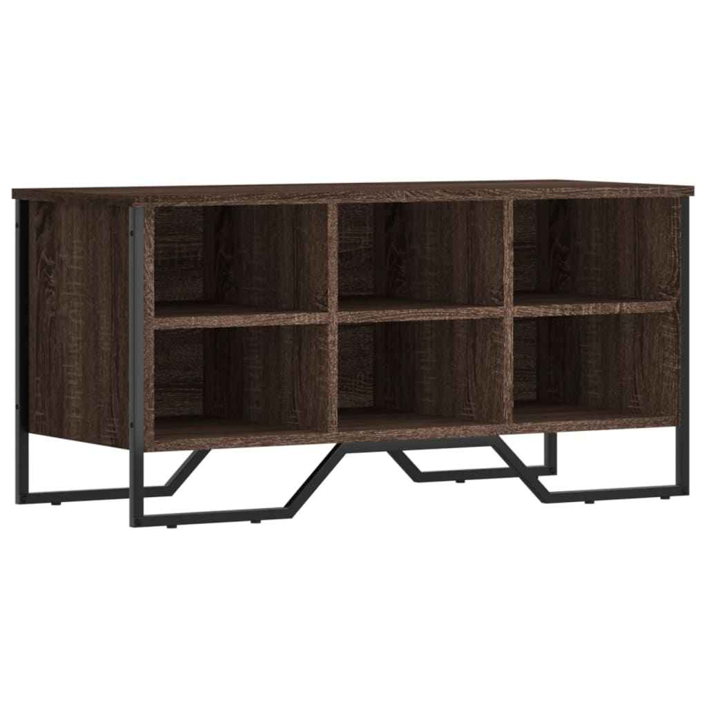 VidaXL Schoenenkast 90x38x45,5 cm bewerkt hout bruin eikenkleurig