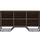 VidaXL Schoenenkast 90x38x45,5 cm bewerkt hout bruin eikenkleurig