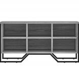 VidaXL Schoenenkast 90x38x45,5 cm bewerkt hout grijs sonoma eikenkleur