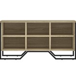VidaXL Schoenenkast 90x38x45,5 cm bewerkt hout sonoma eikenkleurig