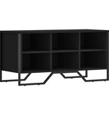 VidaXL Schoenenkast 90x38x45,5 cm bewerkt hout zwart