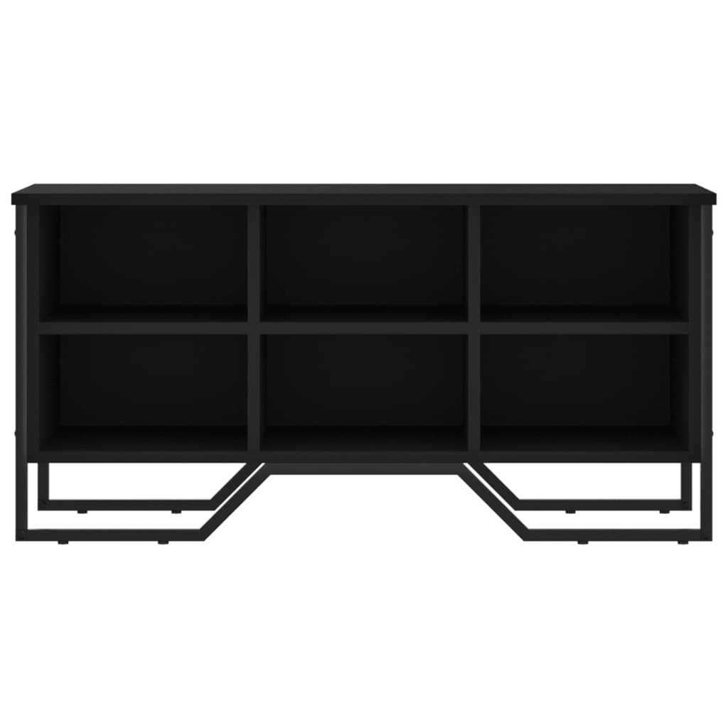 VidaXL Schoenenkast 90x38x45,5 cm bewerkt hout zwart