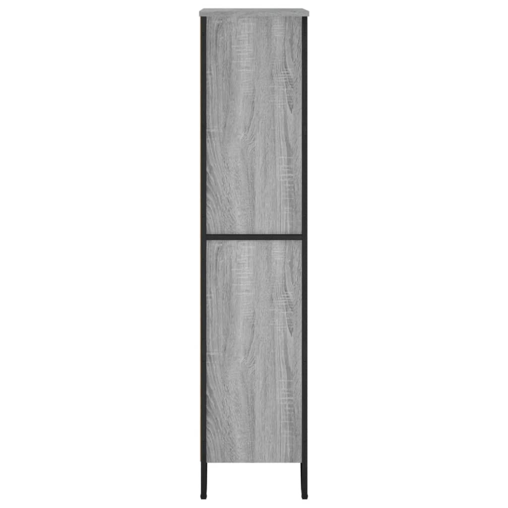 VidaXL Boekenkast 80x31x137,5cm bewerkt hout grijs sonoma eikenkleurig
