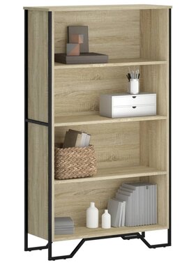 VidaXL Boekenkast 80x31x137,5 cm bewerkt hout sonoma eikenkleurig