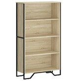 VidaXL Boekenkast 80x31x137,5 cm bewerkt hout sonoma eikenkleurig