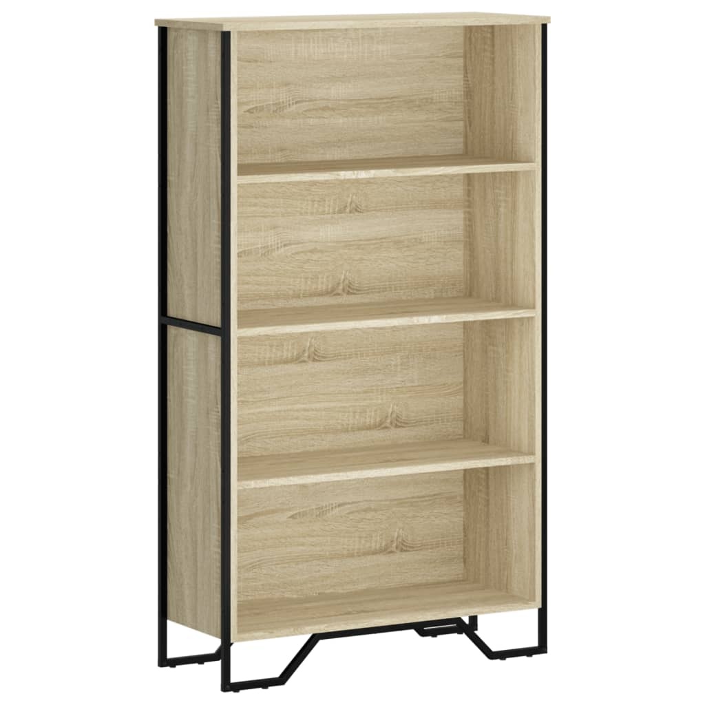 VidaXL Boekenkast 80x31x137,5 cm bewerkt hout sonoma eikenkleurig