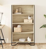 VidaXL Boekenkast 80x31x137,5 cm bewerkt hout sonoma eikenkleurig