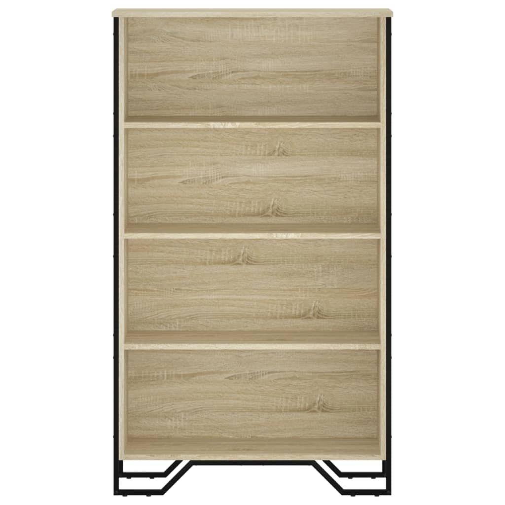VidaXL Boekenkast 80x31x137,5 cm bewerkt hout sonoma eikenkleurig