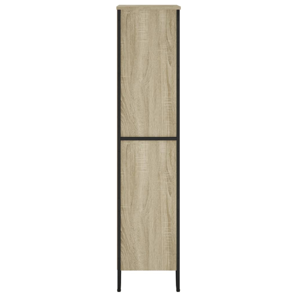 VidaXL Boekenkast 80x31x137,5 cm bewerkt hout sonoma eikenkleurig