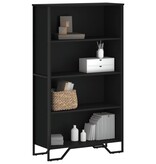 VidaXL Boekenkast 80x31x137,5 cm bewerkt hout zwart