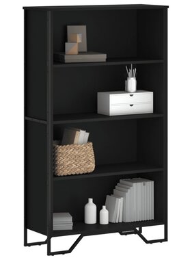 VidaXL Boekenkast 80x31x137,5 cm bewerkt hout zwart
