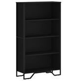 VidaXL Boekenkast 80x31x137,5 cm bewerkt hout zwart