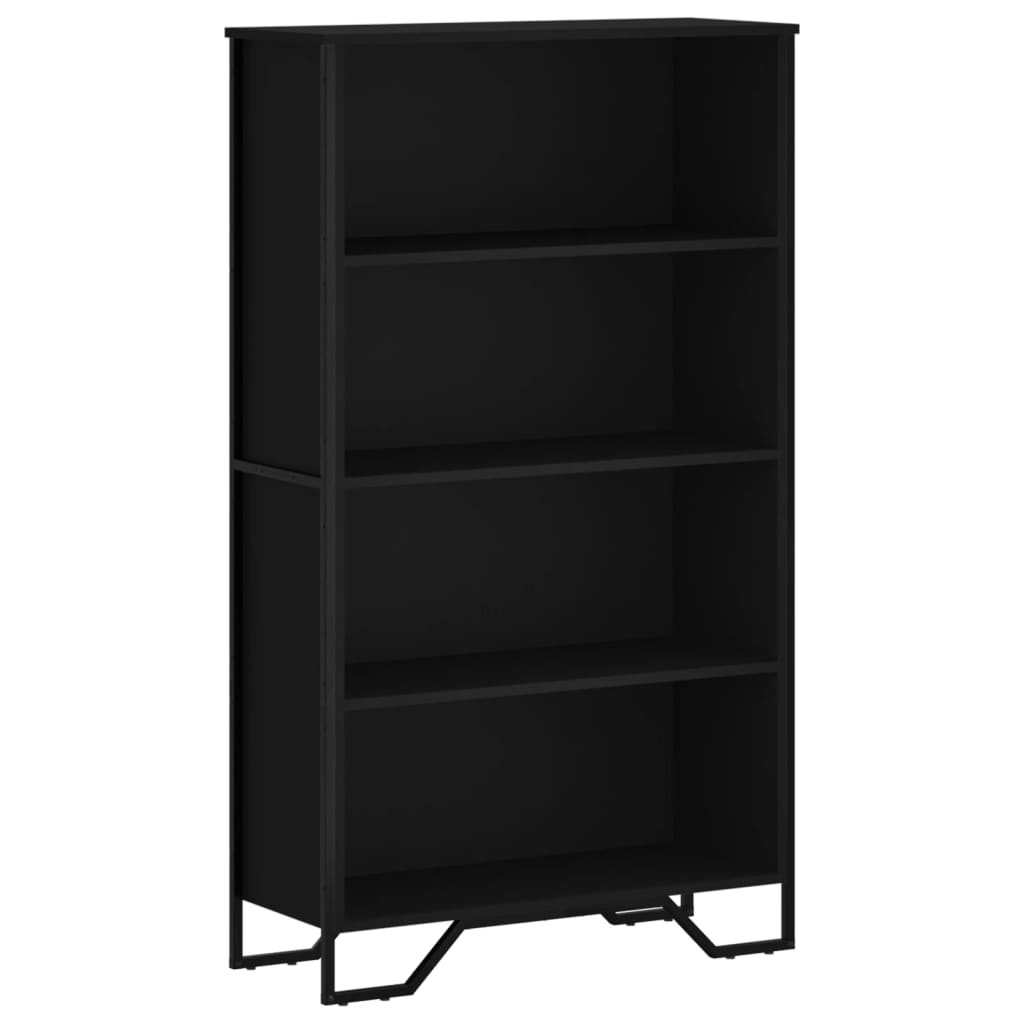 VidaXL Boekenkast 80x31x137,5 cm bewerkt hout zwart