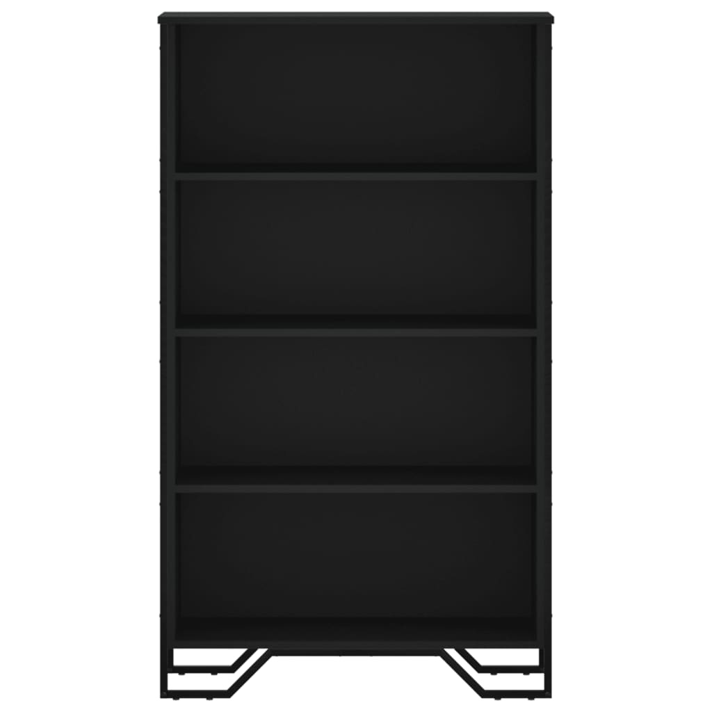 VidaXL Boekenkast 80x31x137,5 cm bewerkt hout zwart