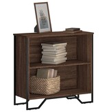 VidaXL Boekenkast 80x31x74,5 cm bewerkt hout bruin eikenkleur