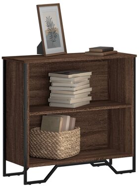 VidaXL Boekenkast 80x31x74,5 cm bewerkt hout bruin eikenkleur