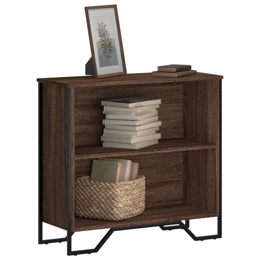 VidaXL Boekenkast 80x31x74,5 cm bewerkt hout bruin eikenkleur