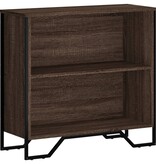 VidaXL Boekenkast 80x31x74,5 cm bewerkt hout bruin eikenkleur