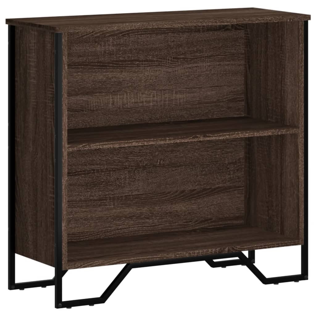 VidaXL Boekenkast 80x31x74,5 cm bewerkt hout bruin eikenkleur