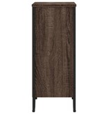 VidaXL Boekenkast 80x31x74,5 cm bewerkt hout bruin eikenkleur