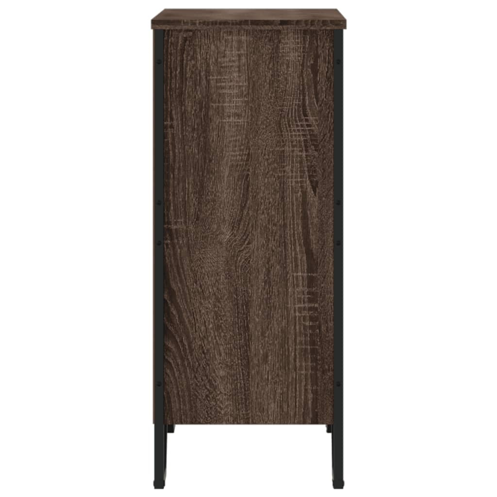 VidaXL Boekenkast 80x31x74,5 cm bewerkt hout bruin eikenkleur