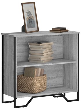 VidaXL Boekenkast 80x31x74,5 cm bewerkt hout grijs sonoma eikenkleur