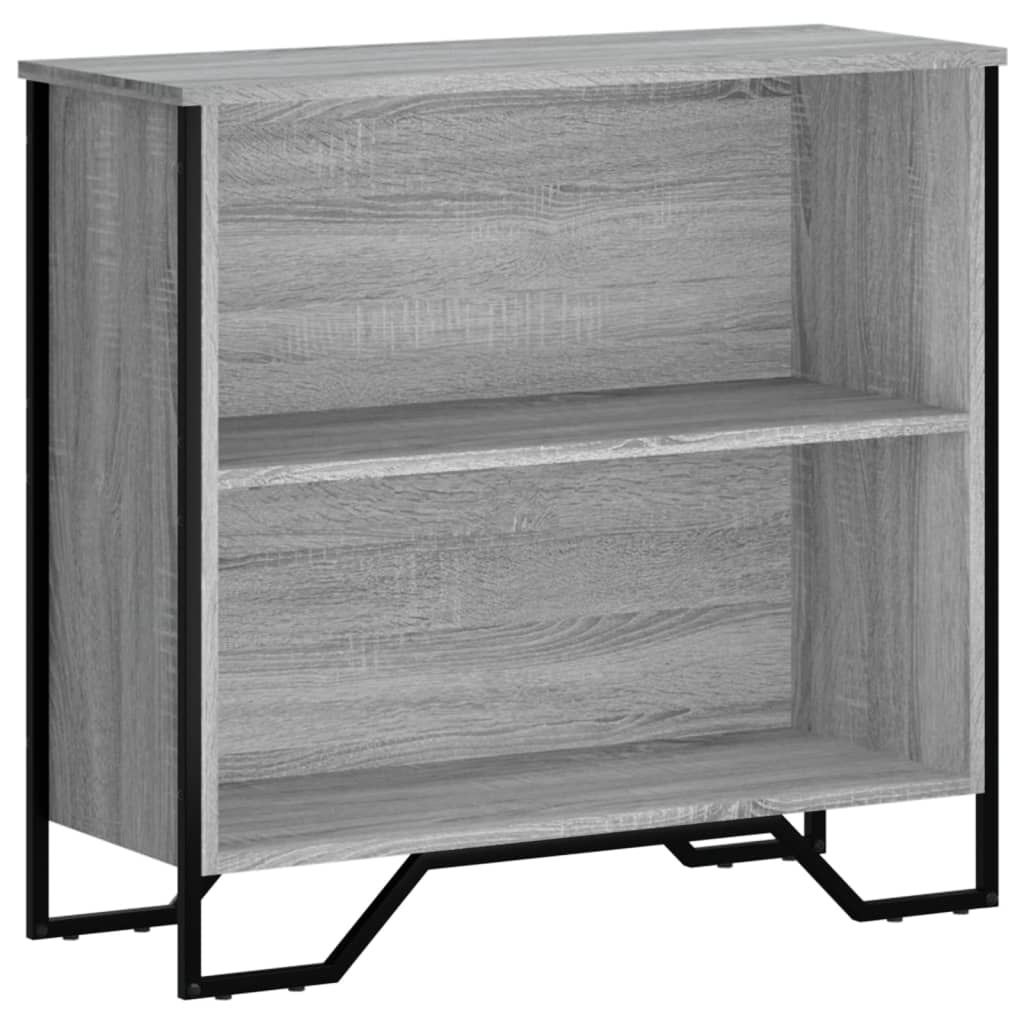 VidaXL Boekenkast 80x31x74,5 cm bewerkt hout grijs sonoma eikenkleur