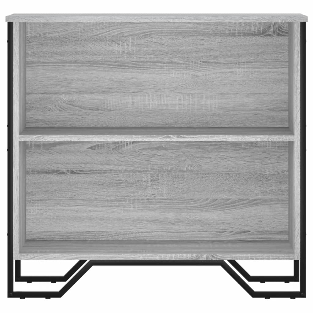 VidaXL Boekenkast 80x31x74,5 cm bewerkt hout grijs sonoma eikenkleur