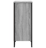 VidaXL Boekenkast 80x31x74,5 cm bewerkt hout grijs sonoma eikenkleur