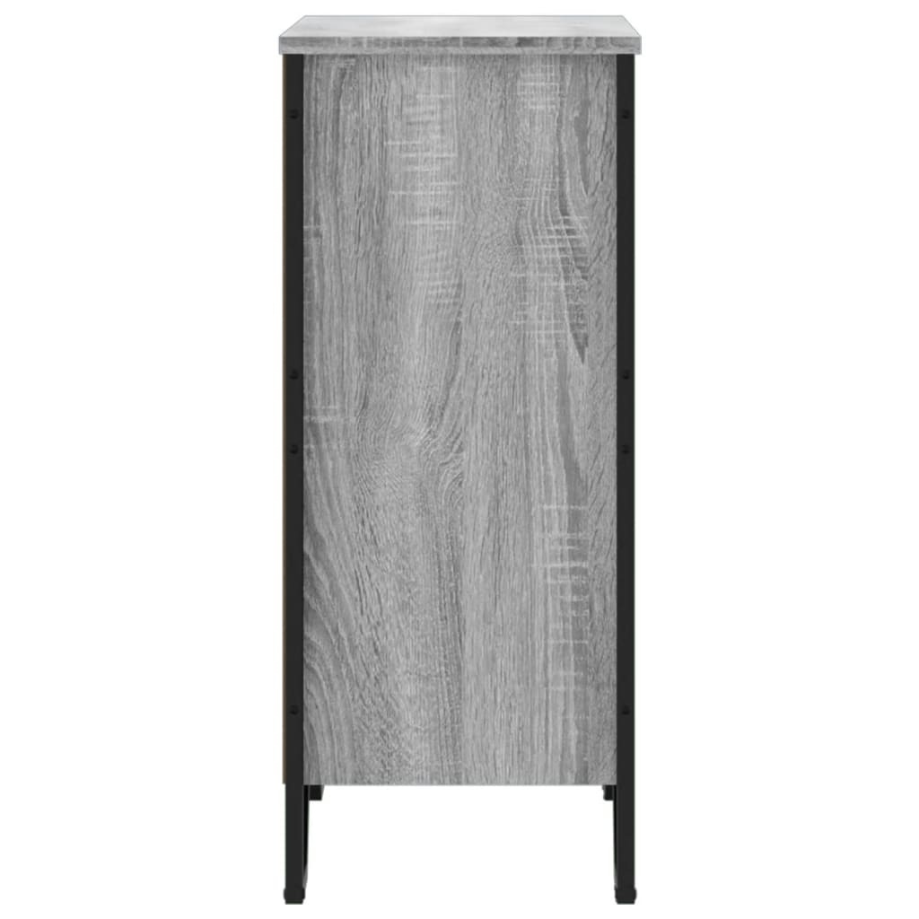 VidaXL Boekenkast 80x31x74,5 cm bewerkt hout grijs sonoma eikenkleur