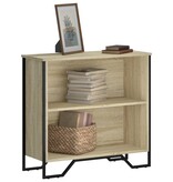 VidaXL Boekenkast 80x31x74,5 cm bewerkt hout sonoma eikenkleurig