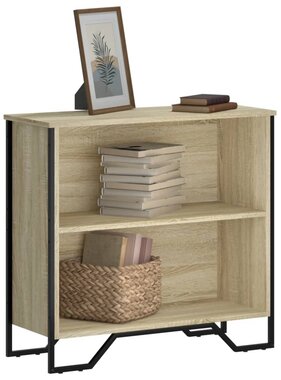 VidaXL Boekenkast 80x31x74,5 cm bewerkt hout sonoma eikenkleurig