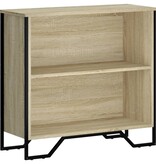 VidaXL Boekenkast 80x31x74,5 cm bewerkt hout sonoma eikenkleurig