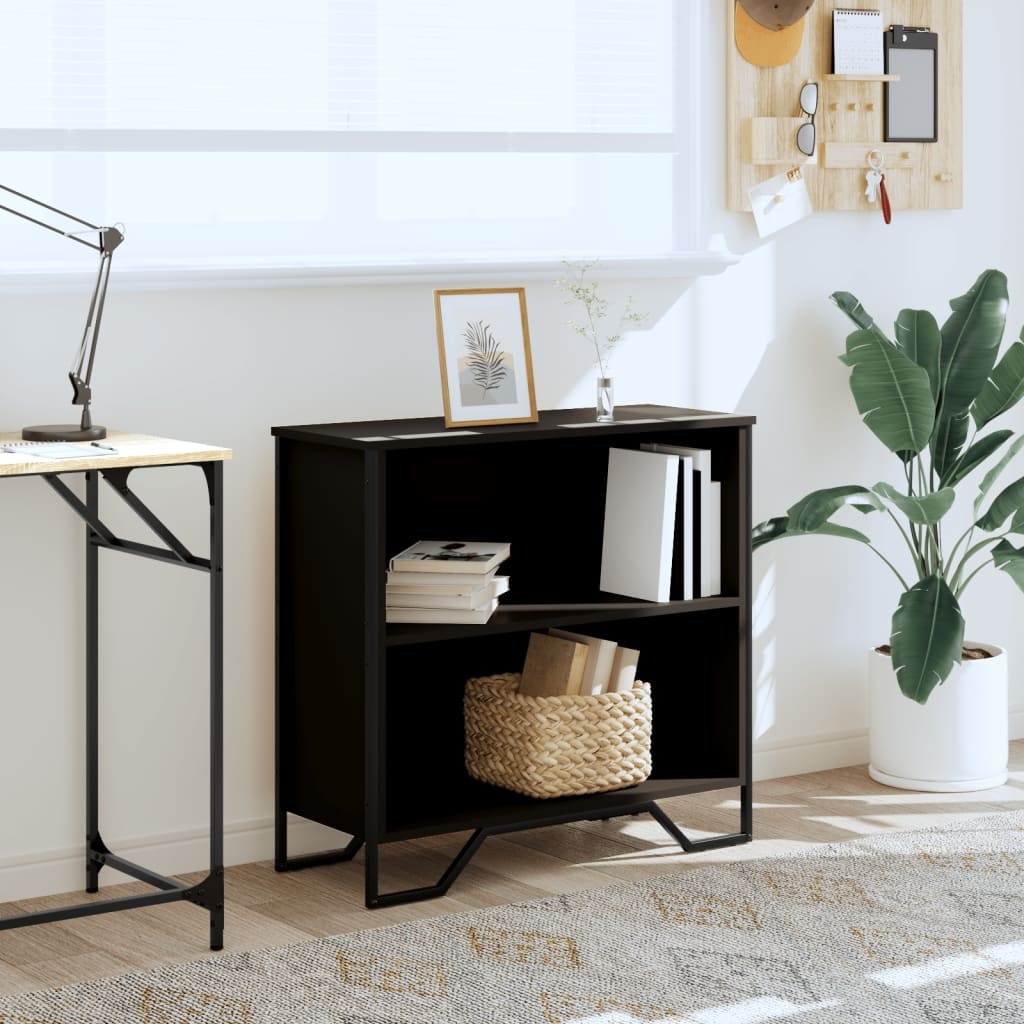 VidaXL Boekenkast 80x31x74,5 cm bewerkt hout zwart
