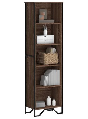 VidaXL Boekenkast 50x31x169 cm bewerkt hout bruin eikenkleur