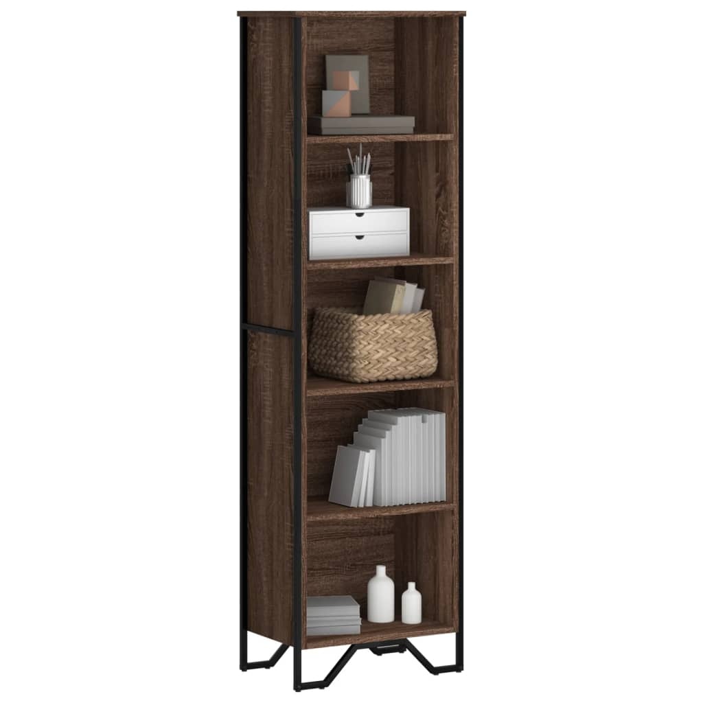 VidaXL Boekenkast 50x31x169 cm bewerkt hout bruin eikenkleur