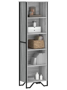 VidaXL Boekenkast 50x31x169 cm bewerkt hout grijs sonoma eikenkleurig
