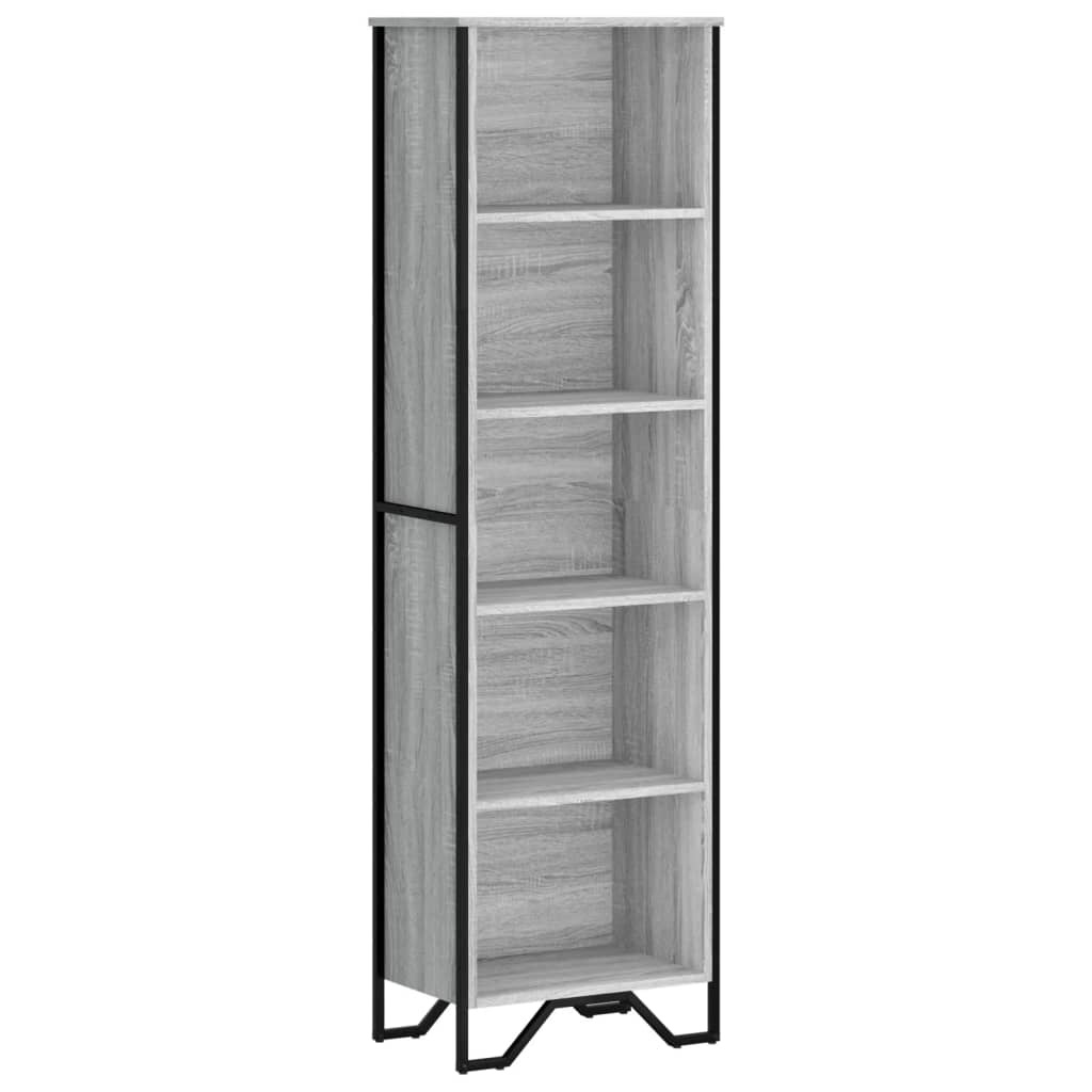 VidaXL Boekenkast 50x31x169 cm bewerkt hout grijs sonoma eikenkleurig