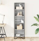 VidaXL Boekenkast 50x31x169 cm bewerkt hout grijs sonoma eikenkleurig