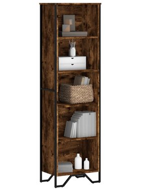 VidaXL Boekenkast 50x31x169 cm bewerkt hout gerookt eikenkleurig