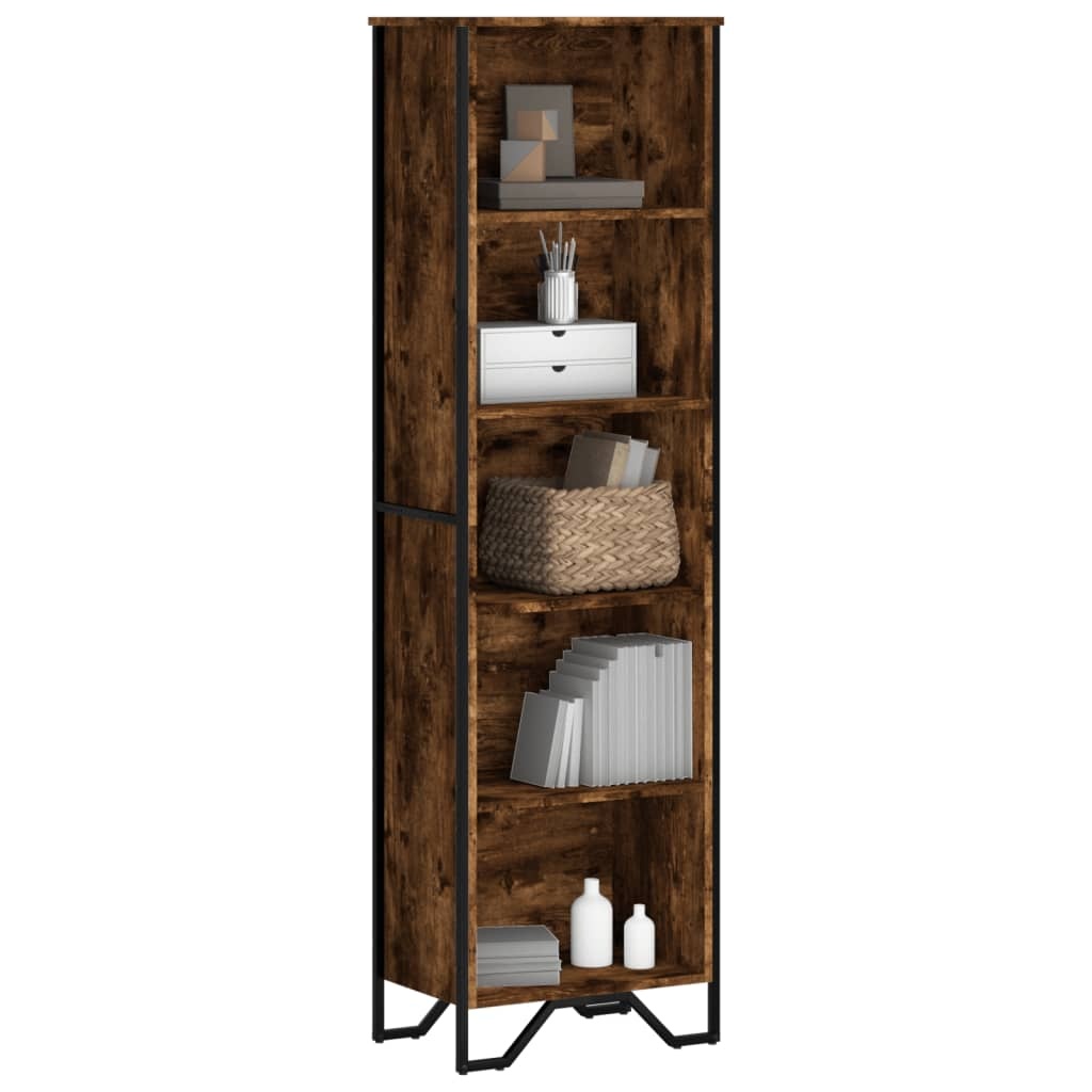 VidaXL Boekenkast 50x31x169 cm bewerkt hout gerookt eikenkleurig