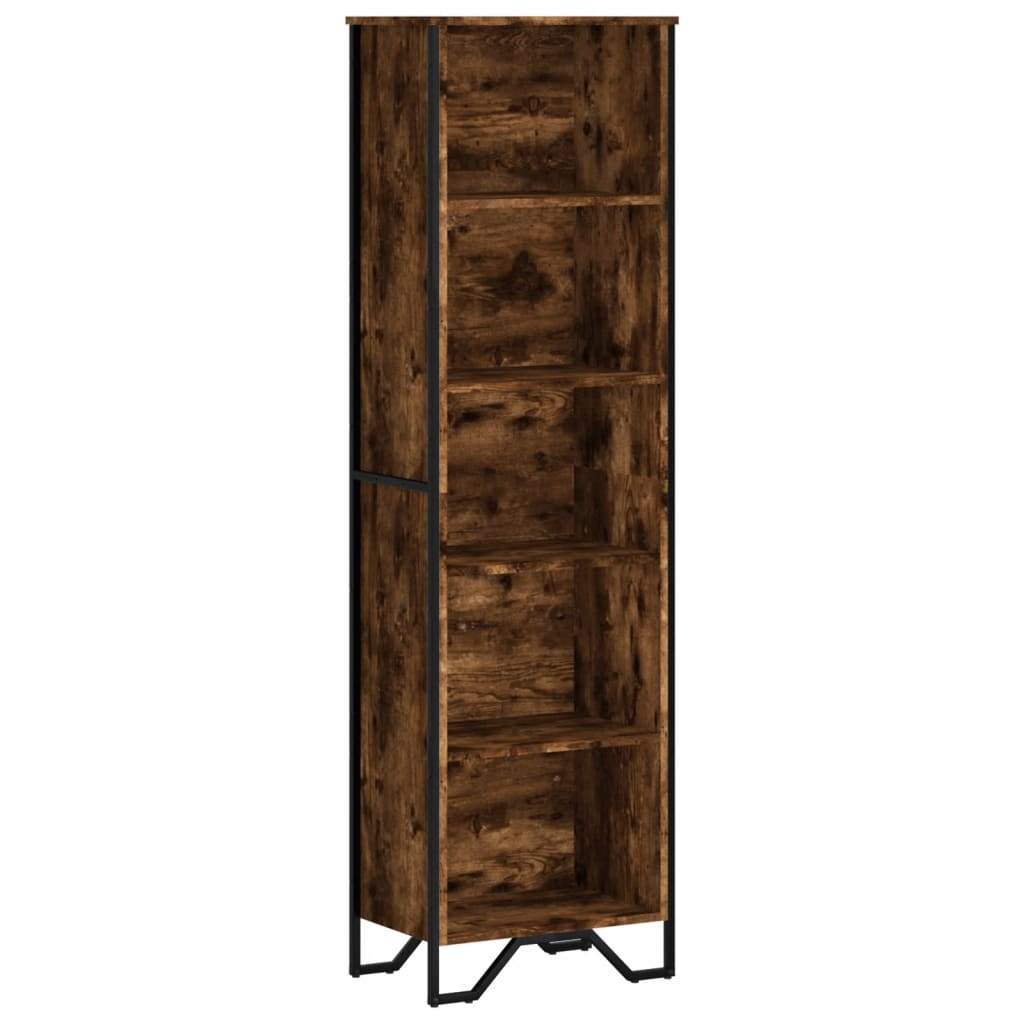 VidaXL Boekenkast 50x31x169 cm bewerkt hout gerookt eikenkleurig