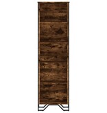 VidaXL Boekenkast 50x31x169 cm bewerkt hout gerookt eikenkleurig
