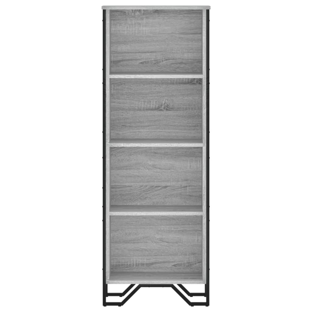 VidaXL Boekenkast 50x31x137,5 cm bewerkt hout grijs sonoma eikenkleur