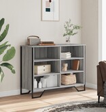 VidaXL Dressoir 101x35,5x74,5cm bewerkt hout grijs sonoma eikenkleurig