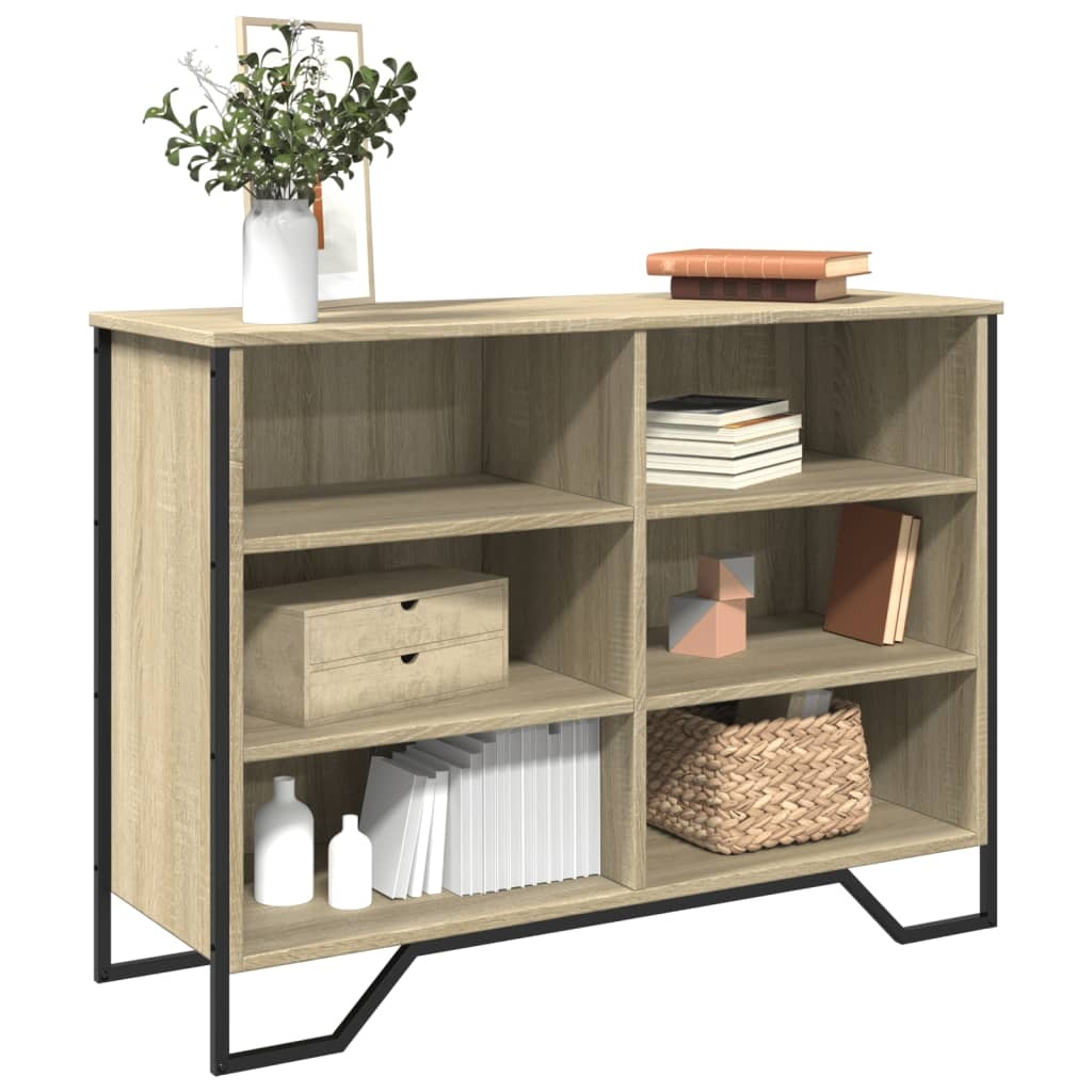 VidaXL Dressoir 101x35,5x74,5 cm bewerkt hout sonoma eikenkleurig