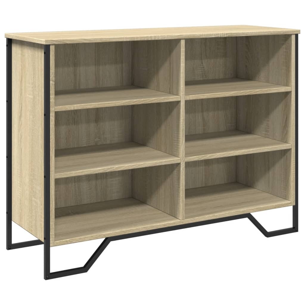 VidaXL Dressoir 101x35,5x74,5 cm bewerkt hout sonoma eikenkleurig