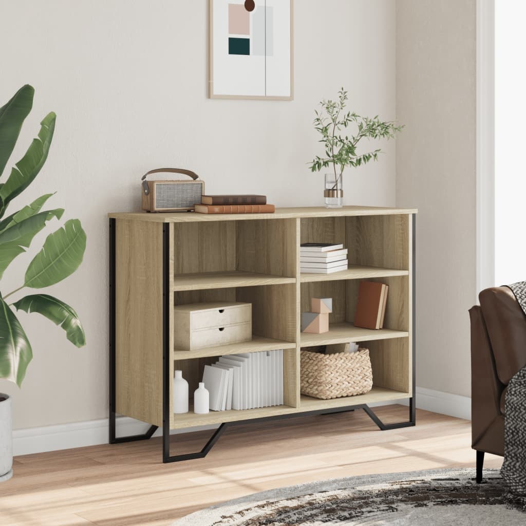 VidaXL Dressoir 101x35,5x74,5 cm bewerkt hout sonoma eikenkleurig